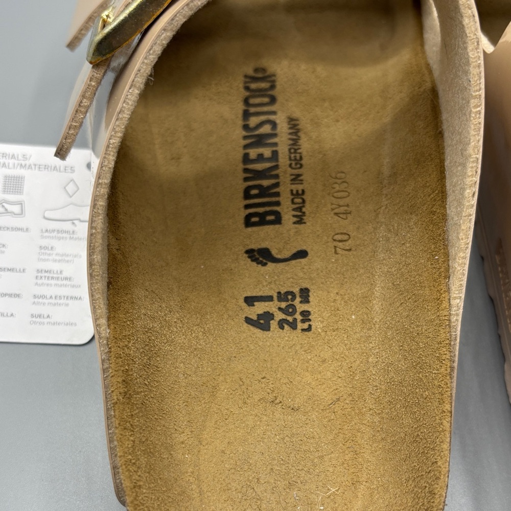 NWT BIRKENSTOCK Arizona Patent Sand Sandals - Picture 5 of 8